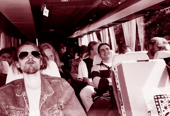Kiss Army Sweden-bussen på väg mot Köpenhamn.