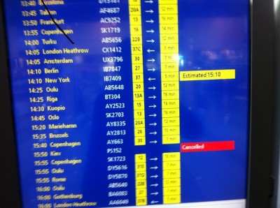Flygförsening...